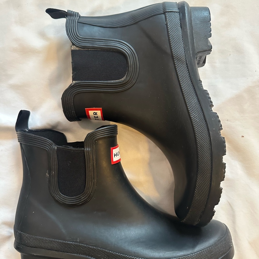 Hunter Classic Black Chelsea Boots